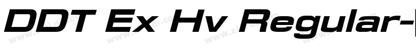 DDT Ex Hv Regular字体转换